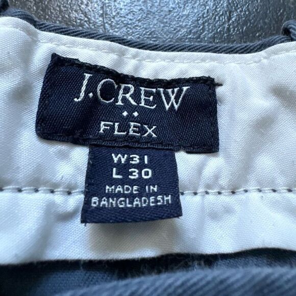 J. Crew Blue Straight Fit Flex Mens Pants Size 31x27.5 Formal Business - Picture 7 of 11